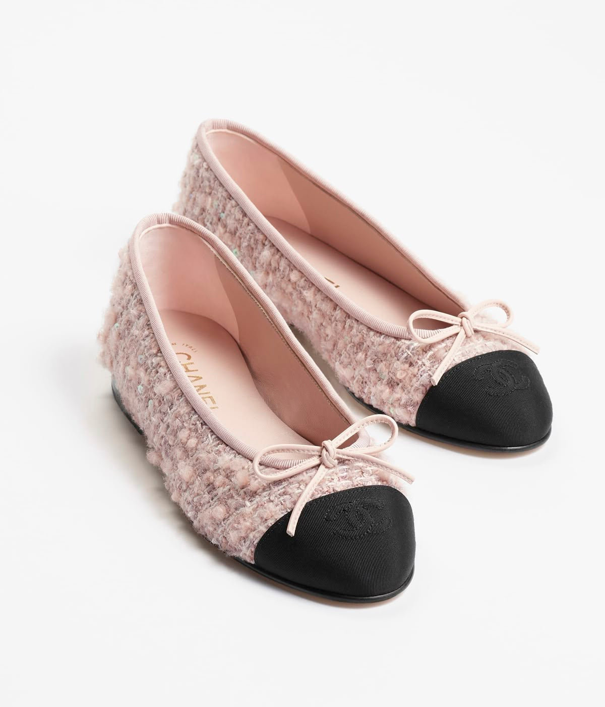 Pink Strukturiert Ballerinas