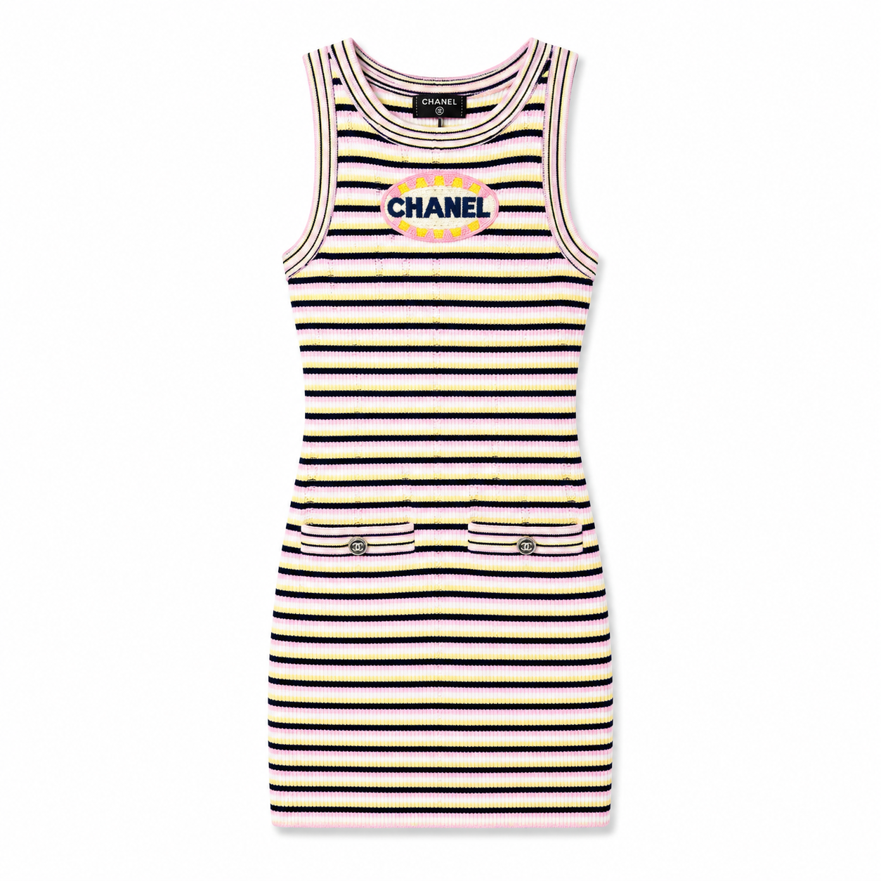C GESTREIFT KLEID