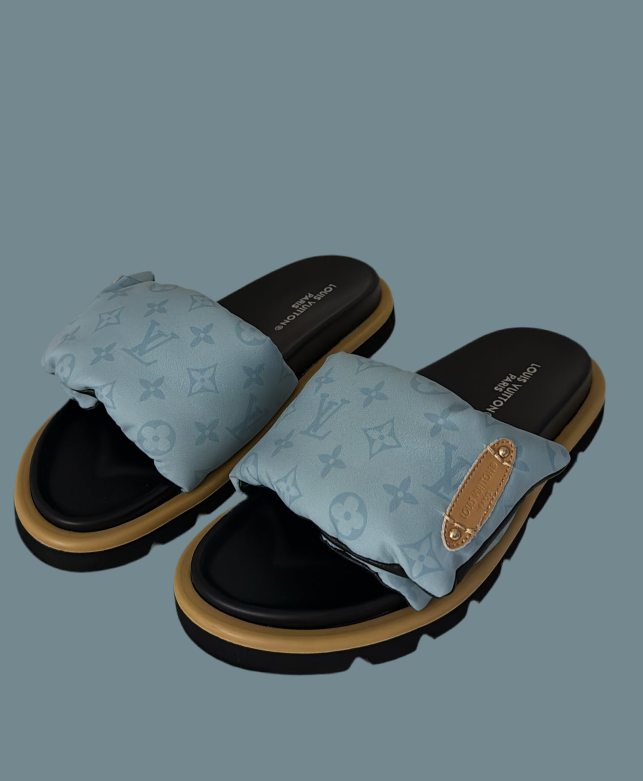 Pantoletten Babyblau