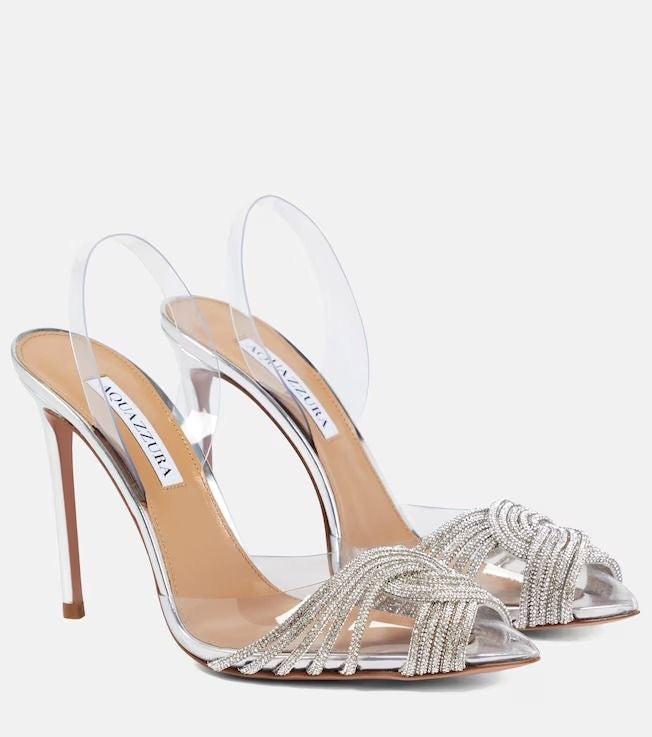 AQUA GATSBY HEELS SILBER