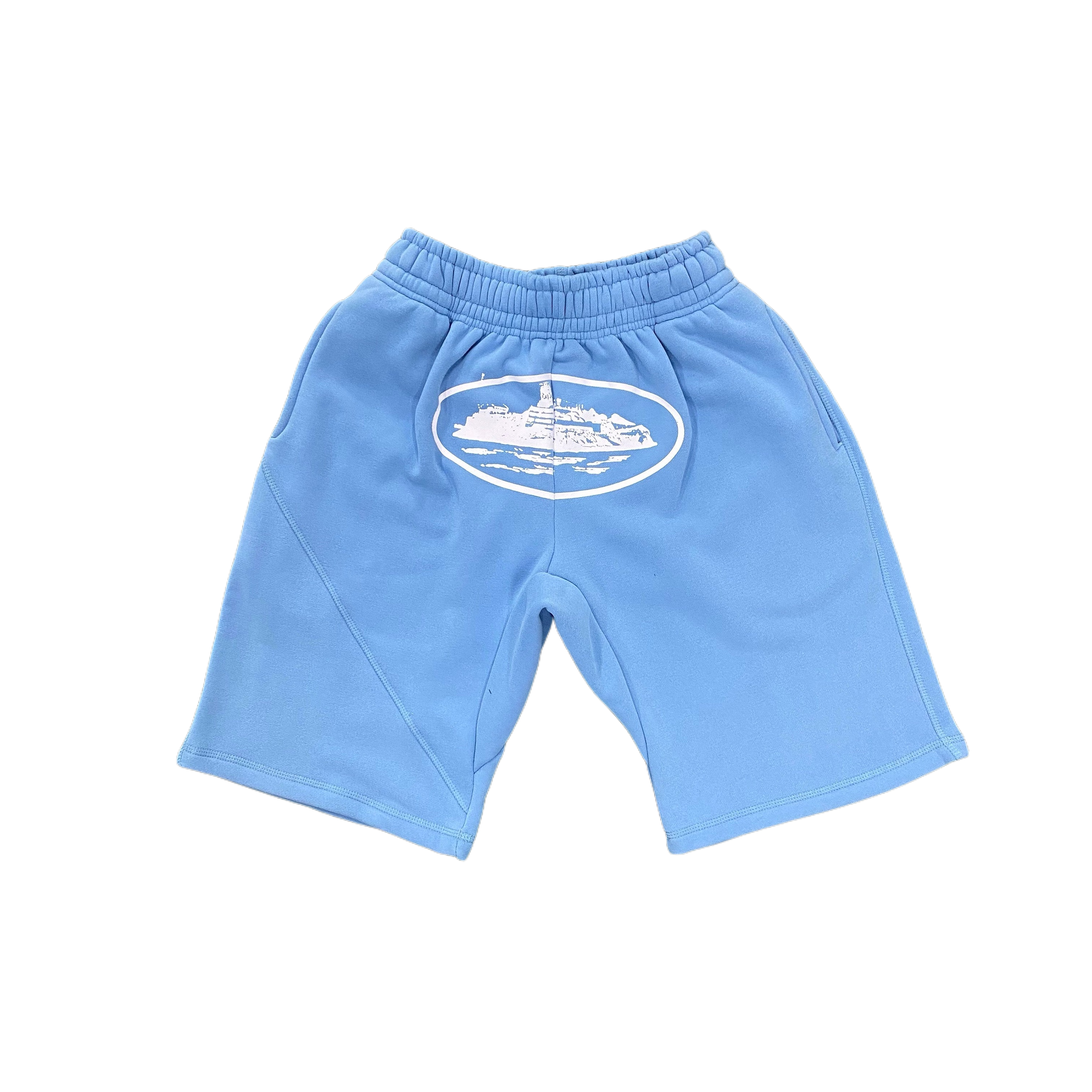 "Alcatraz" Shorts Babyblau