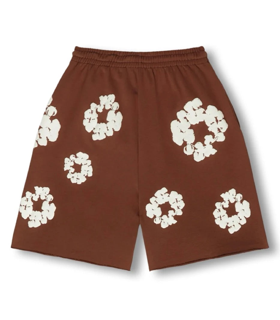 "Flower" Shorts Braun