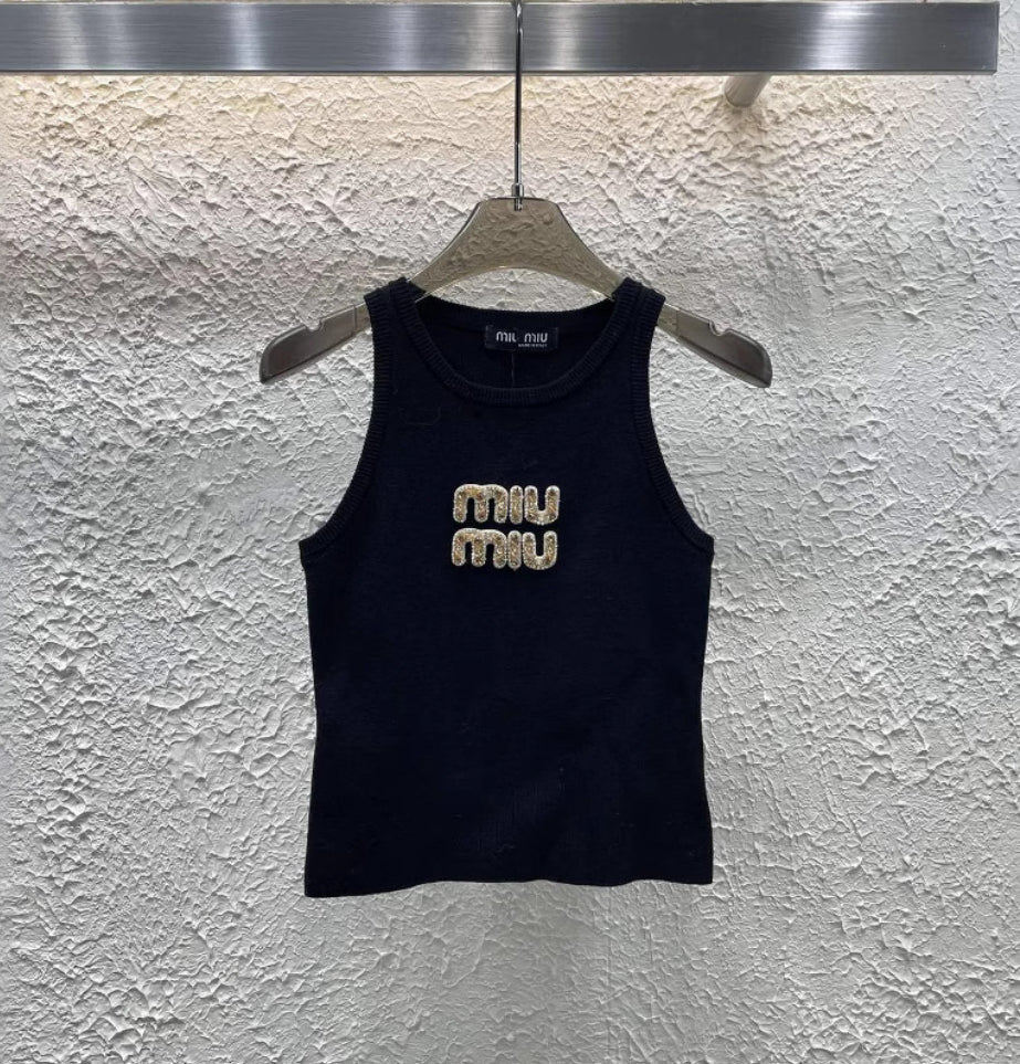 MIUE GOLDEN BUCHSTABEN TANKTOP