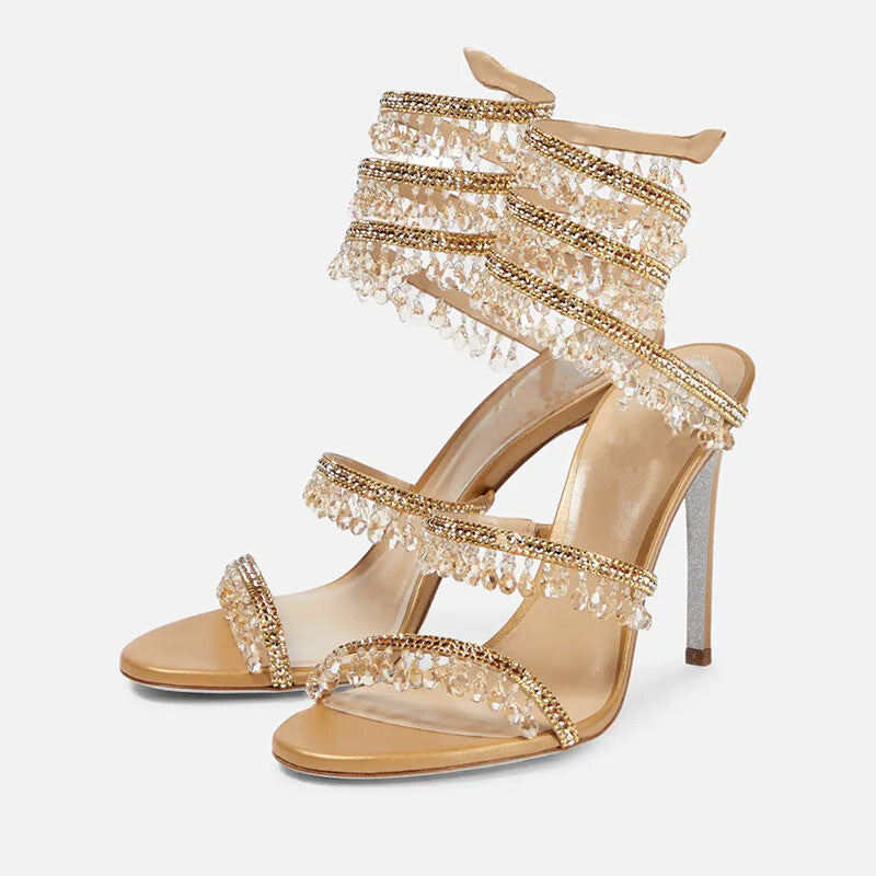 RENE C HIGH HEELS GOLD