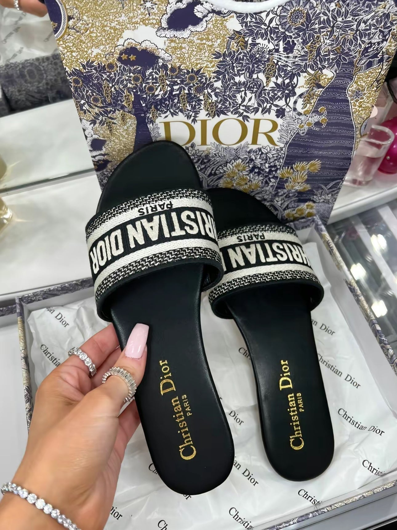 Christy Sandalen Schwarz-Weiß