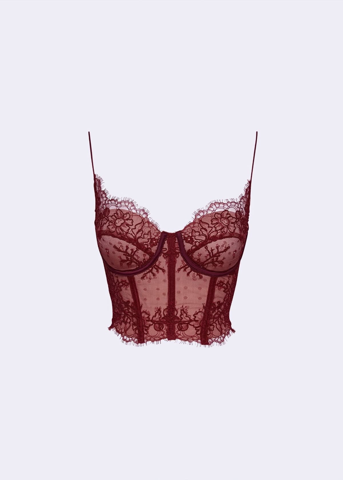 ROT KORSETT TOP