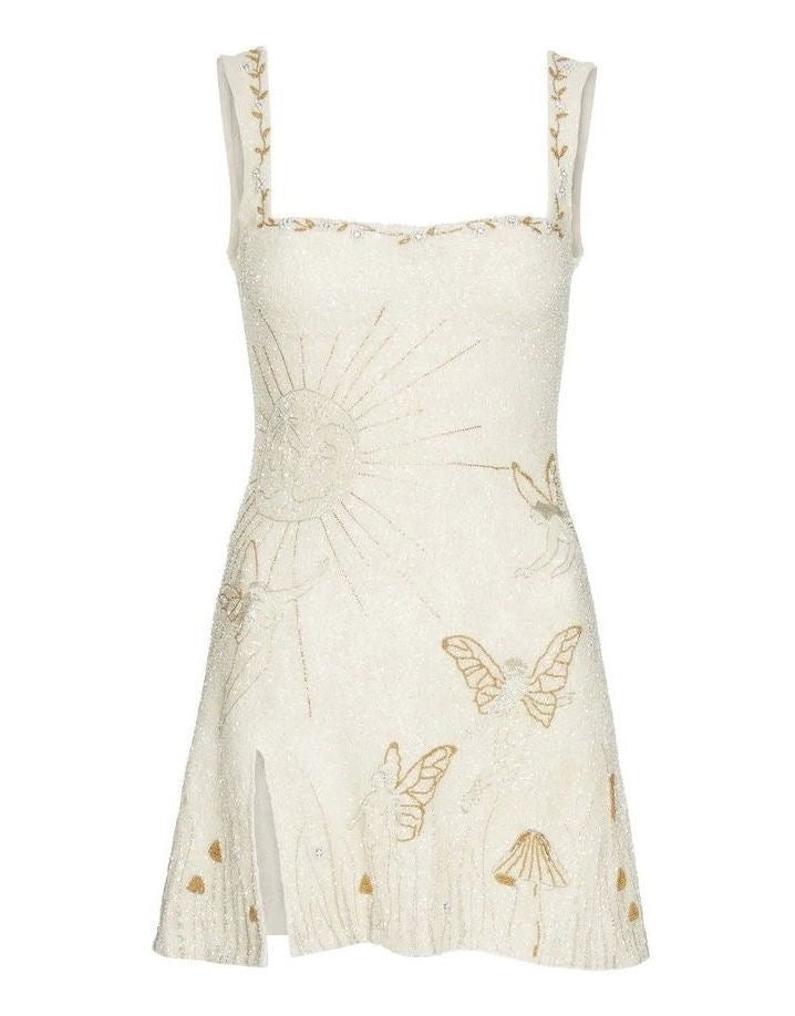 GOLD SCHMETTERLING KLEID