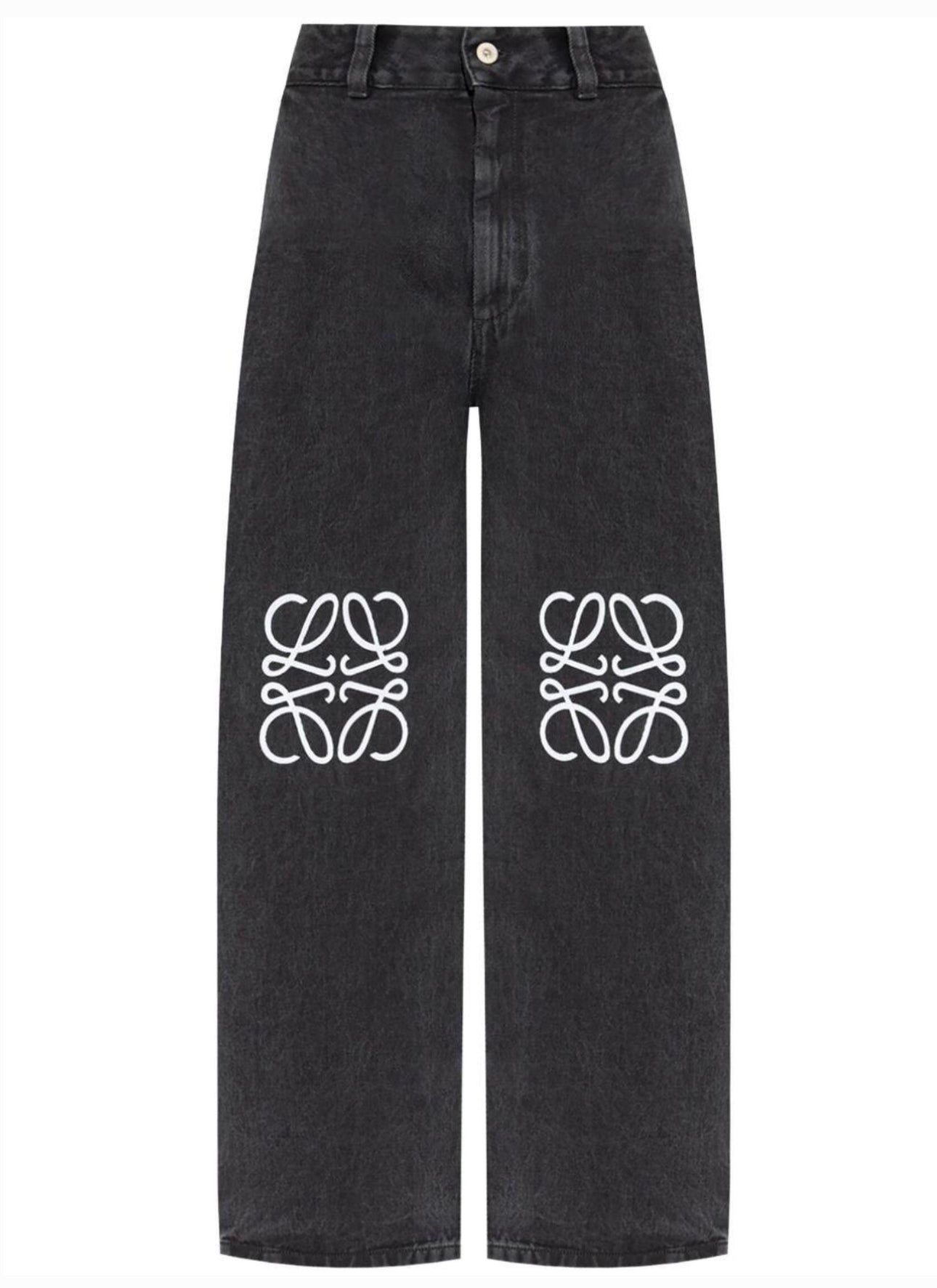 KNIE GEMUSTERT JEANS