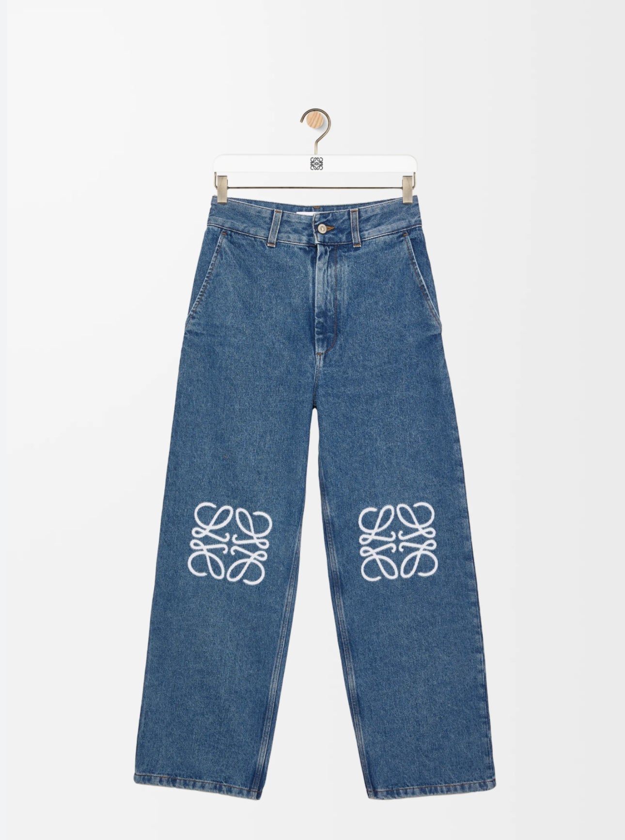 KNIE GEMUSTERT JEANS