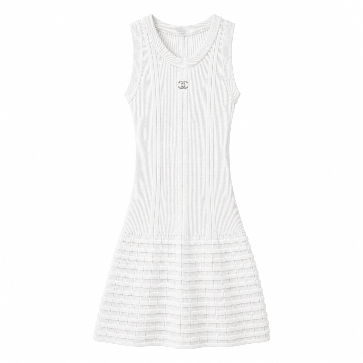 C A-LINE WEISS KLEID