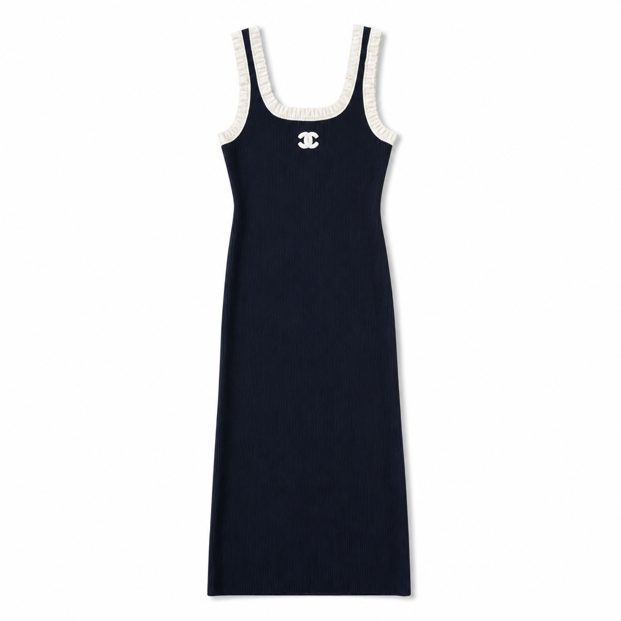 C LANG NAVY KLEID