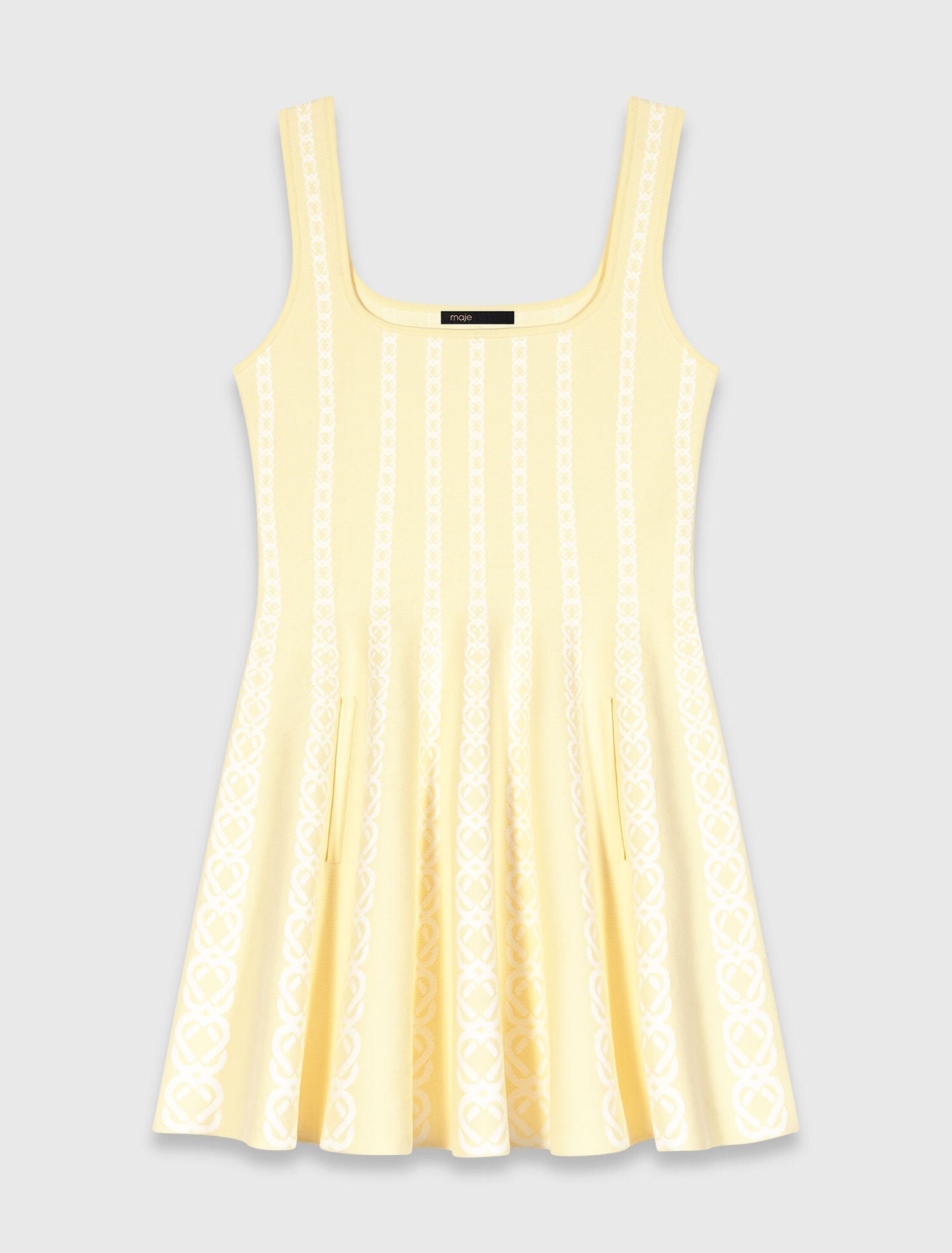 MAJE KLEID BUTTERGELB