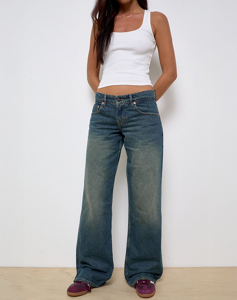 BIA Jeans mit niedriger Taille