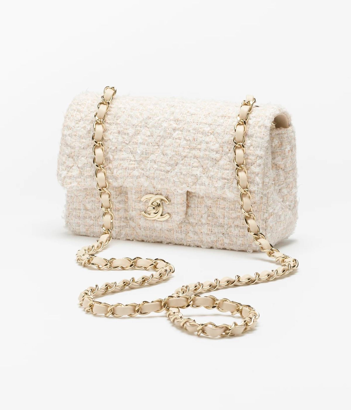 Creme Bouclé Tasche