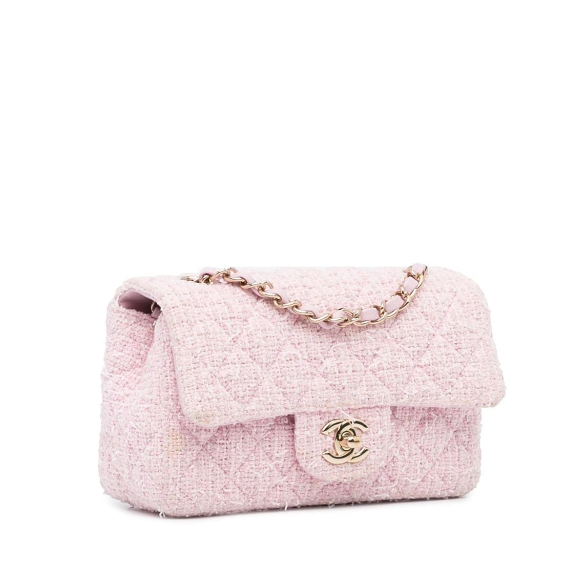 Pink Bouclé Tasche