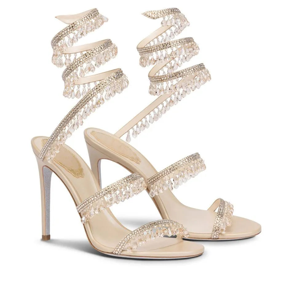 RENE C HIGH HEELS WEISS GOLD