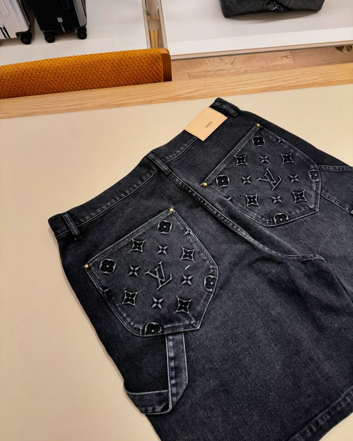 CARPENTER DENIM JEANS SCHWARZ