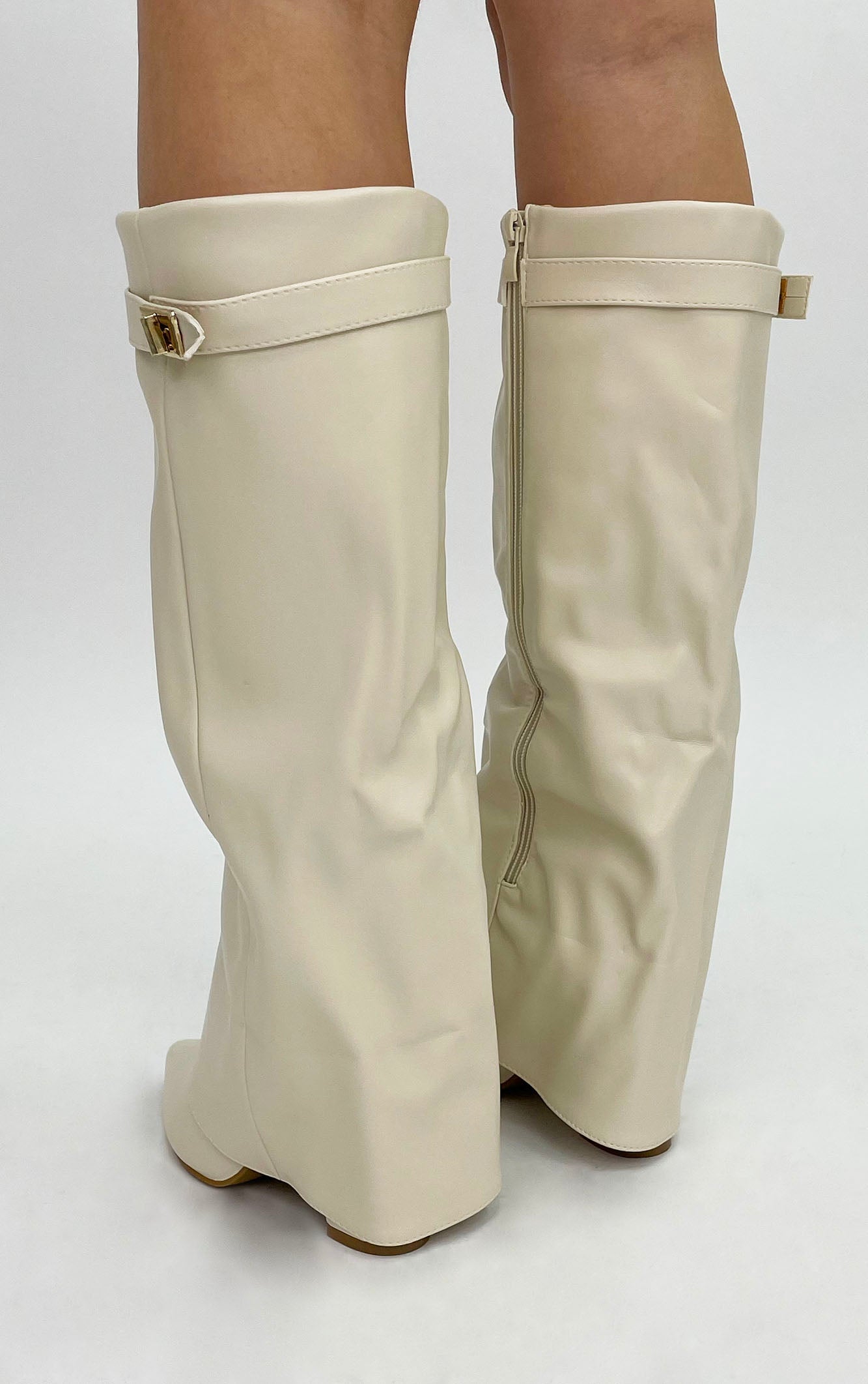 Shark Boots Kunstleder - Weiß