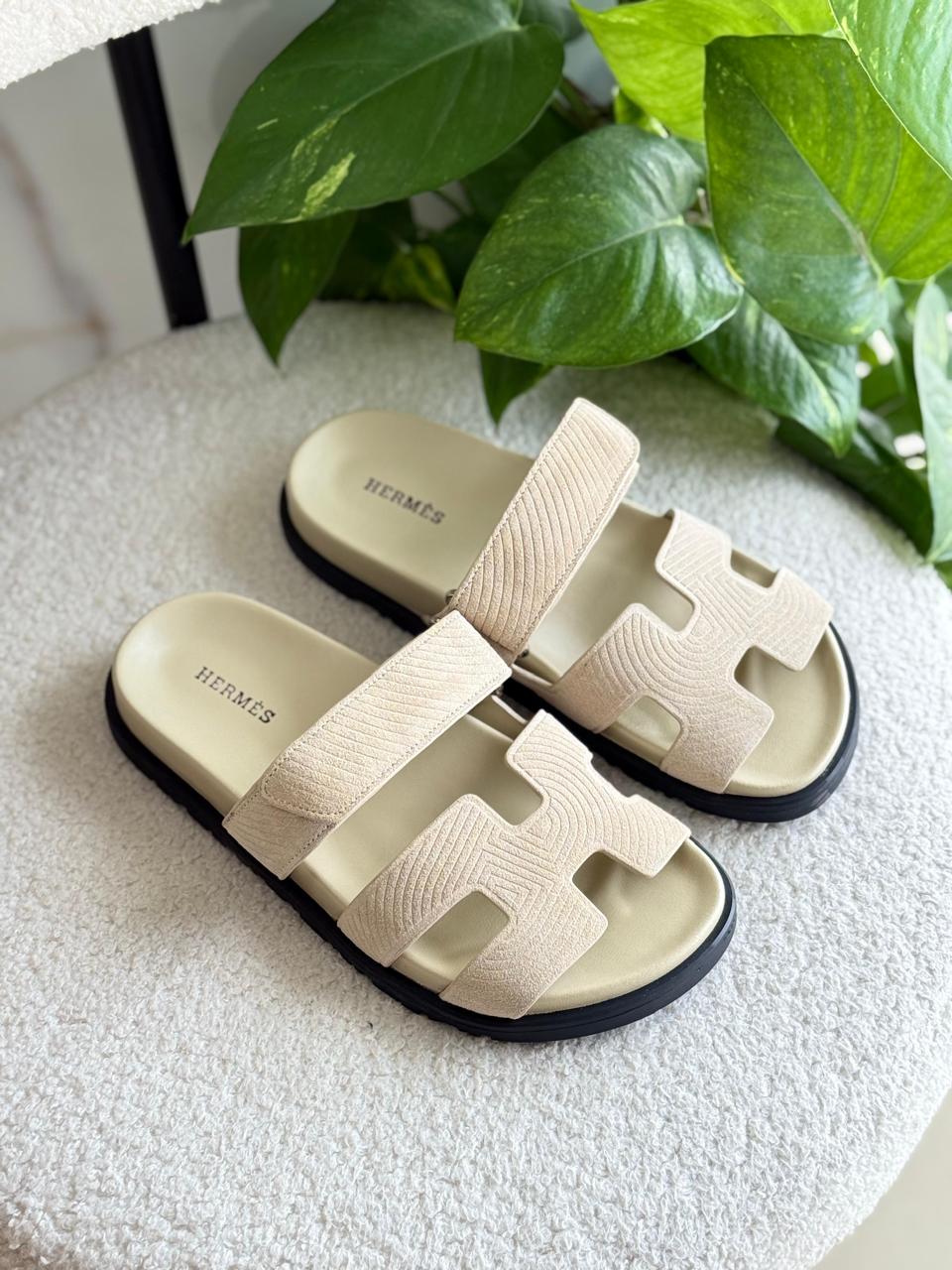 Chypre Sandalen Struktur Beige