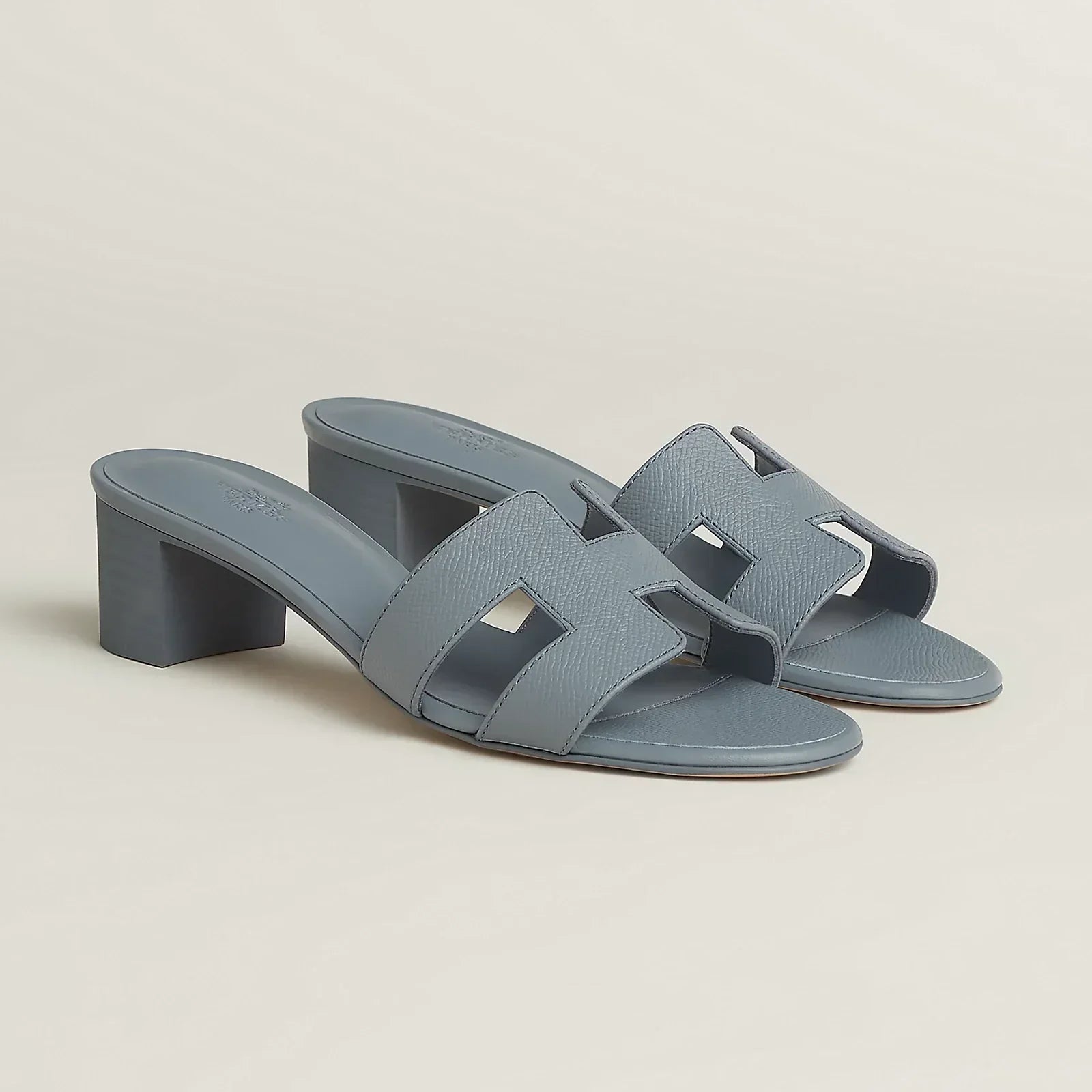 H OASIS SANDALETTEN BLAUGRAU