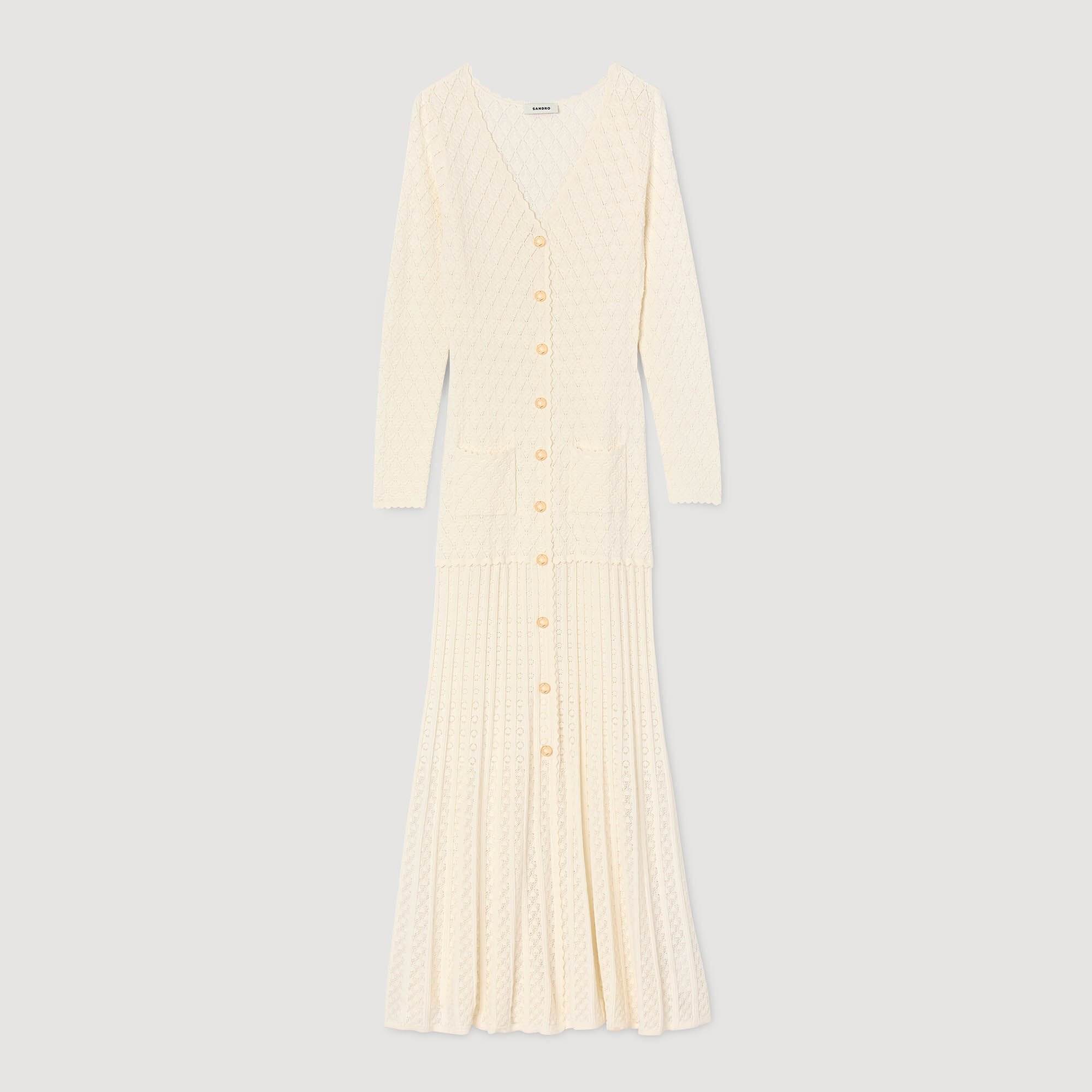 SANDRA FANTASY JERSEY KLEID BEIGE