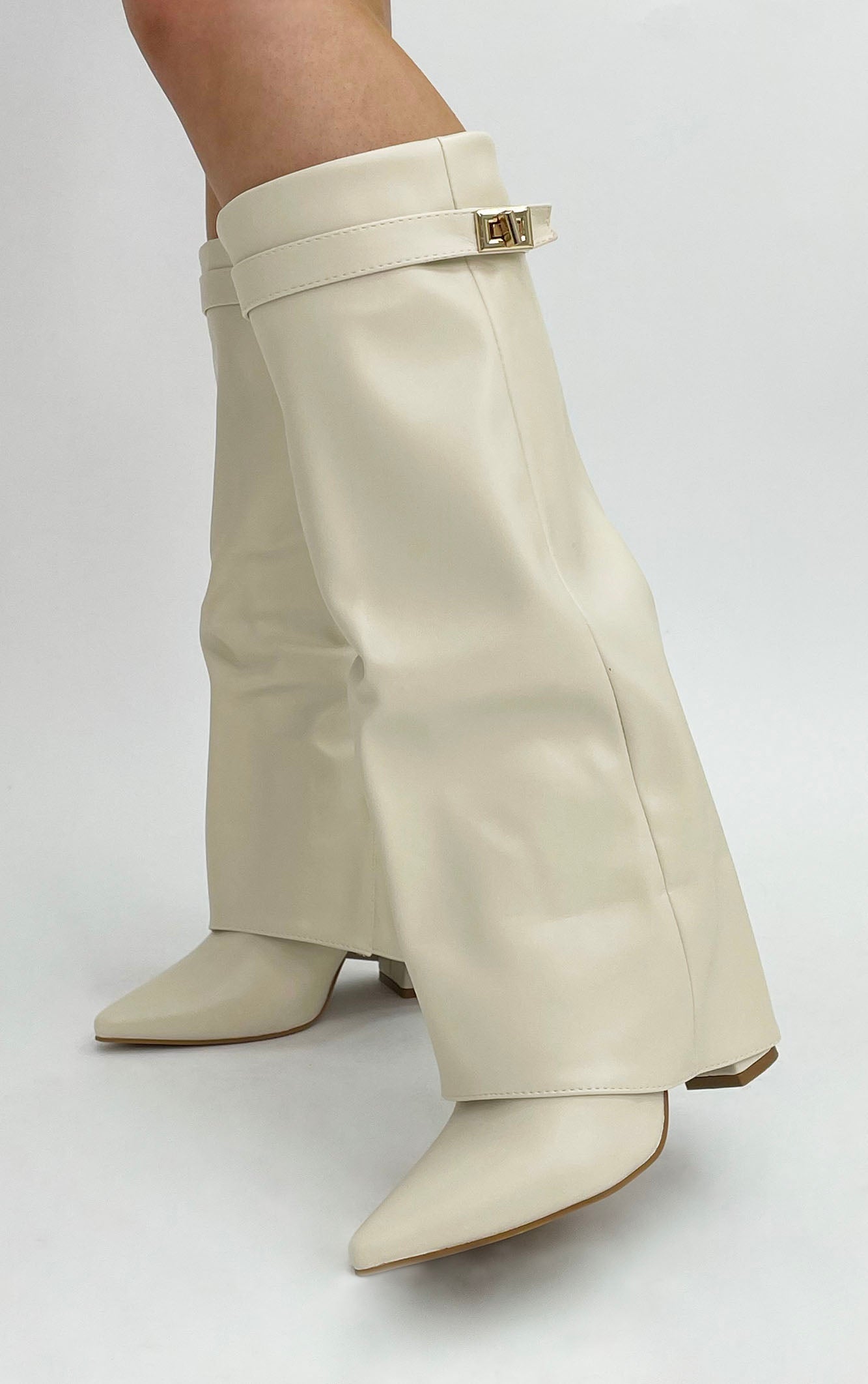 Shark Boots Kunstleder - Weiß