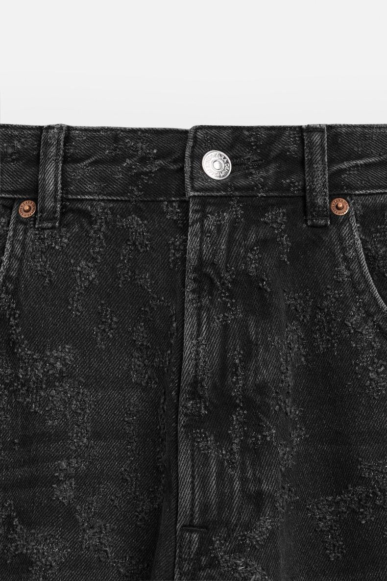 Schwarz Basic Jeans