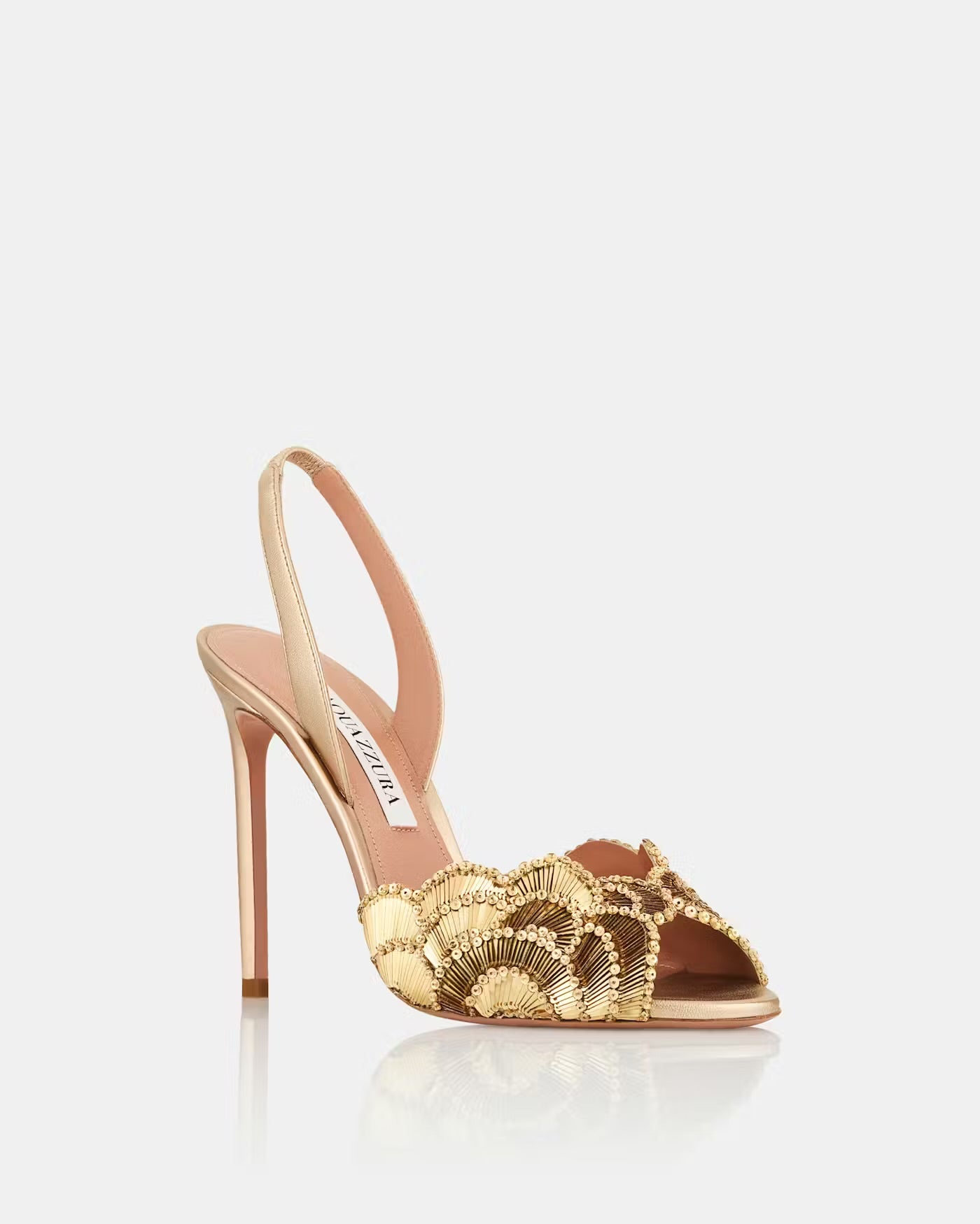 AQUA RIEMEN HEELS GOLD