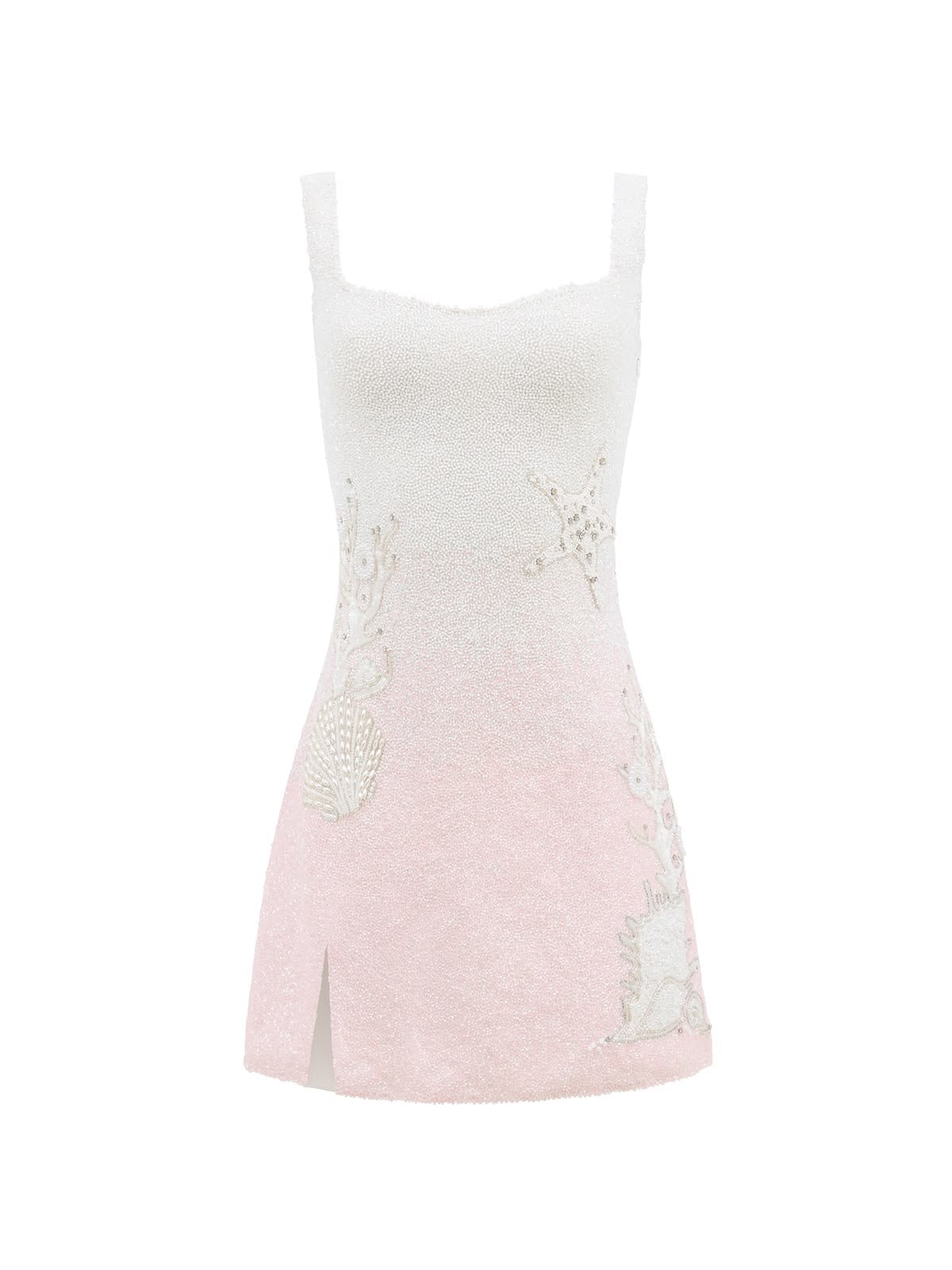 WEISS ROSA STRANDKLEID