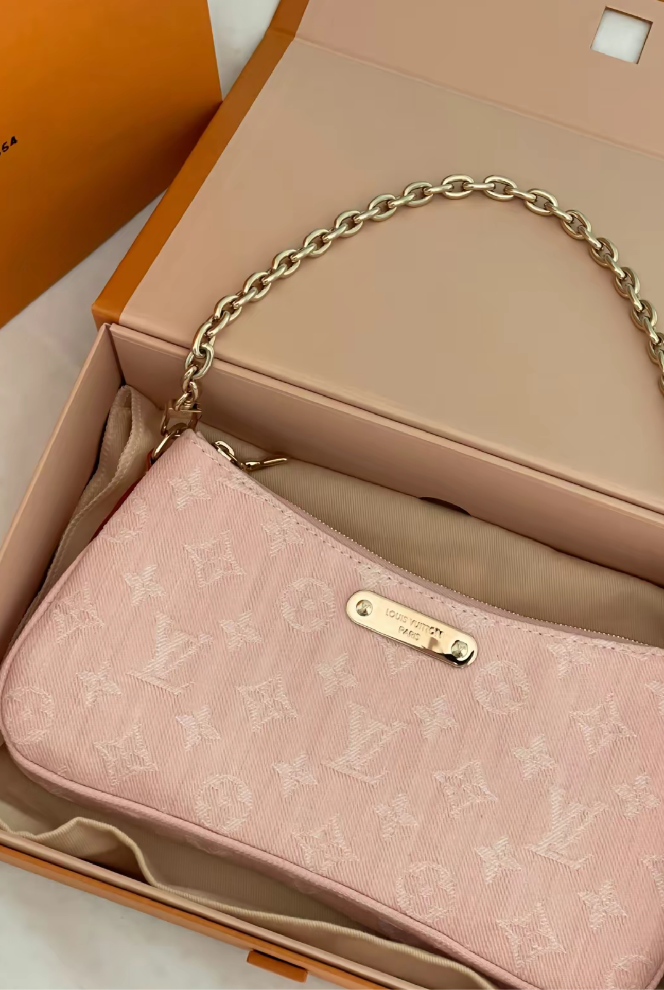 KLEIN HELLROSA DENIM TASCHE
