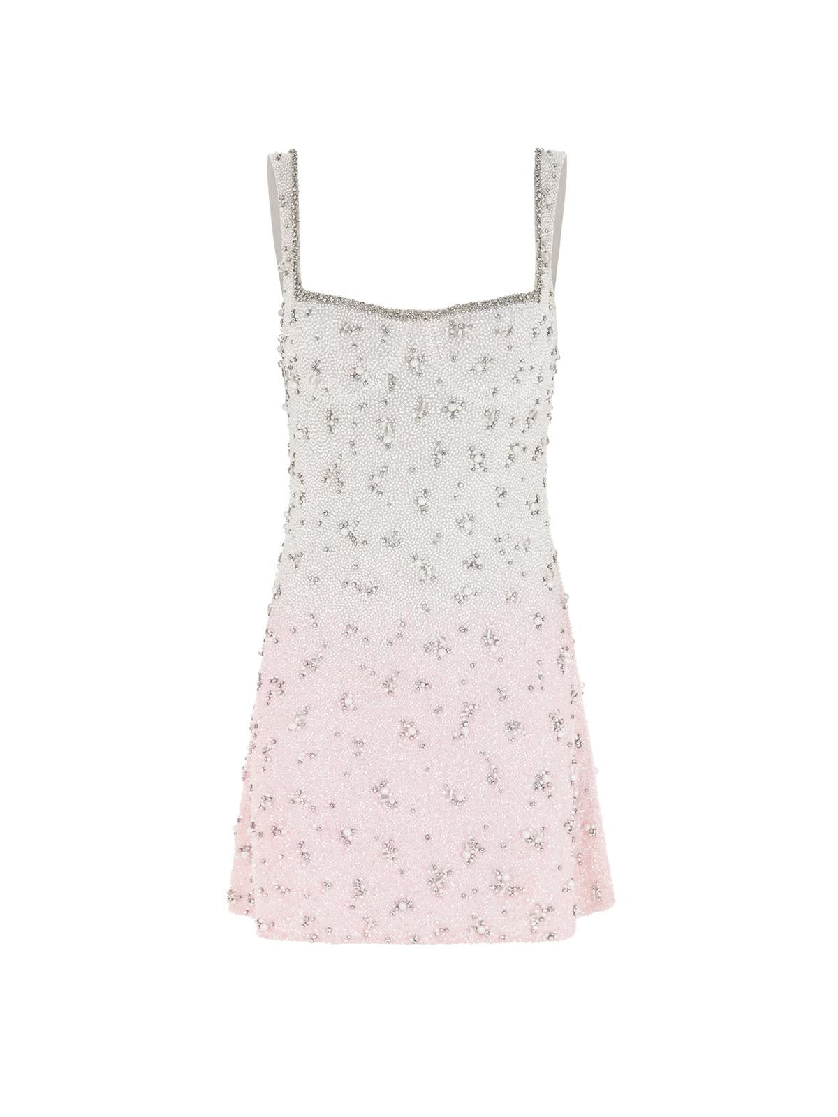 WEISS ROSA FARBVERLAUF KLEID