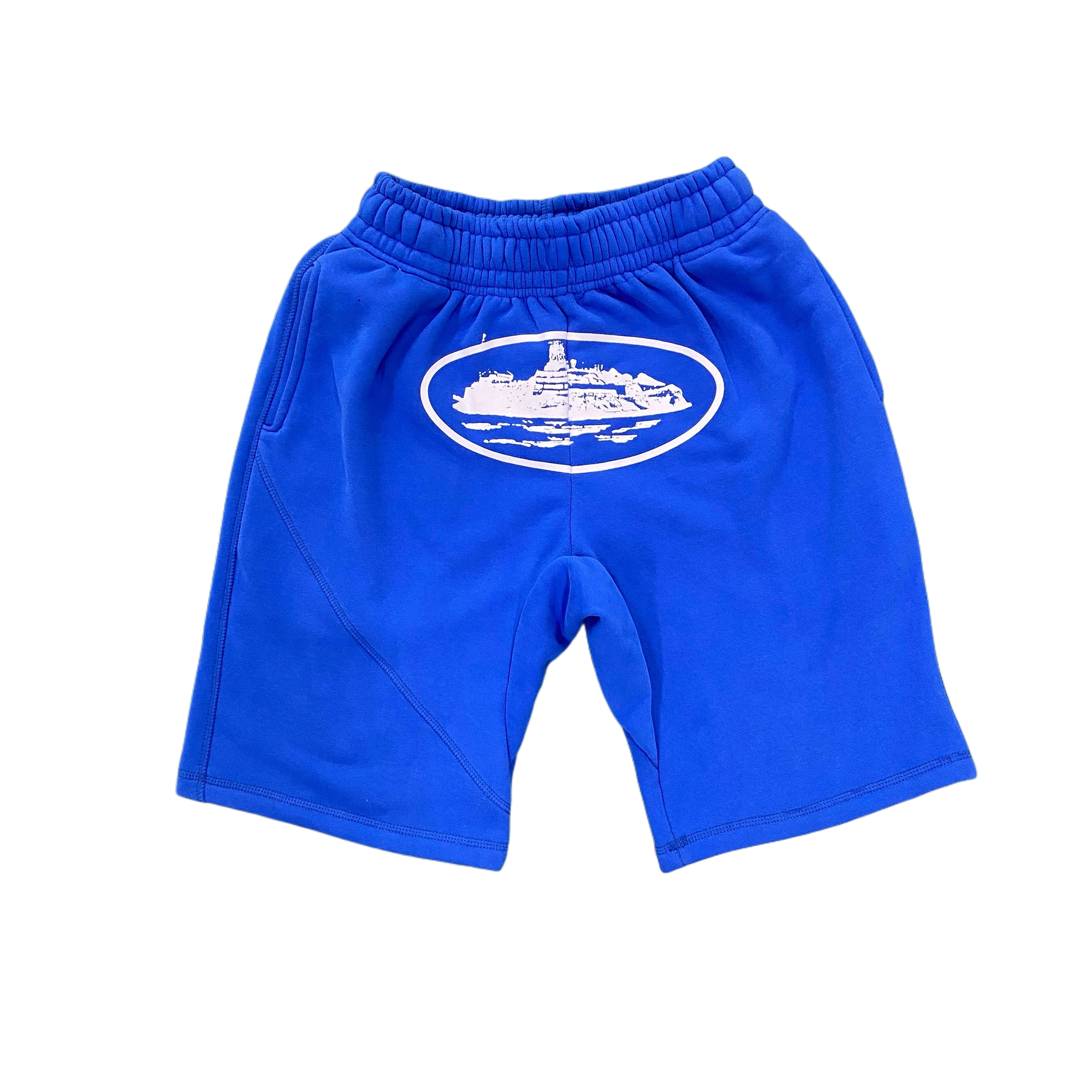 "Alcatraz" Shorts Blau