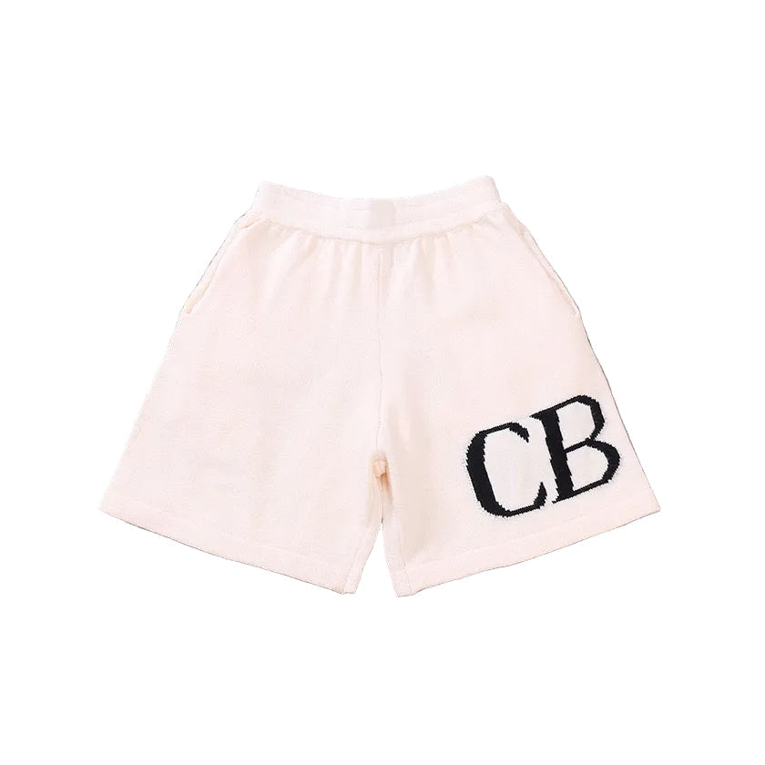 "CB" Shorts Beige