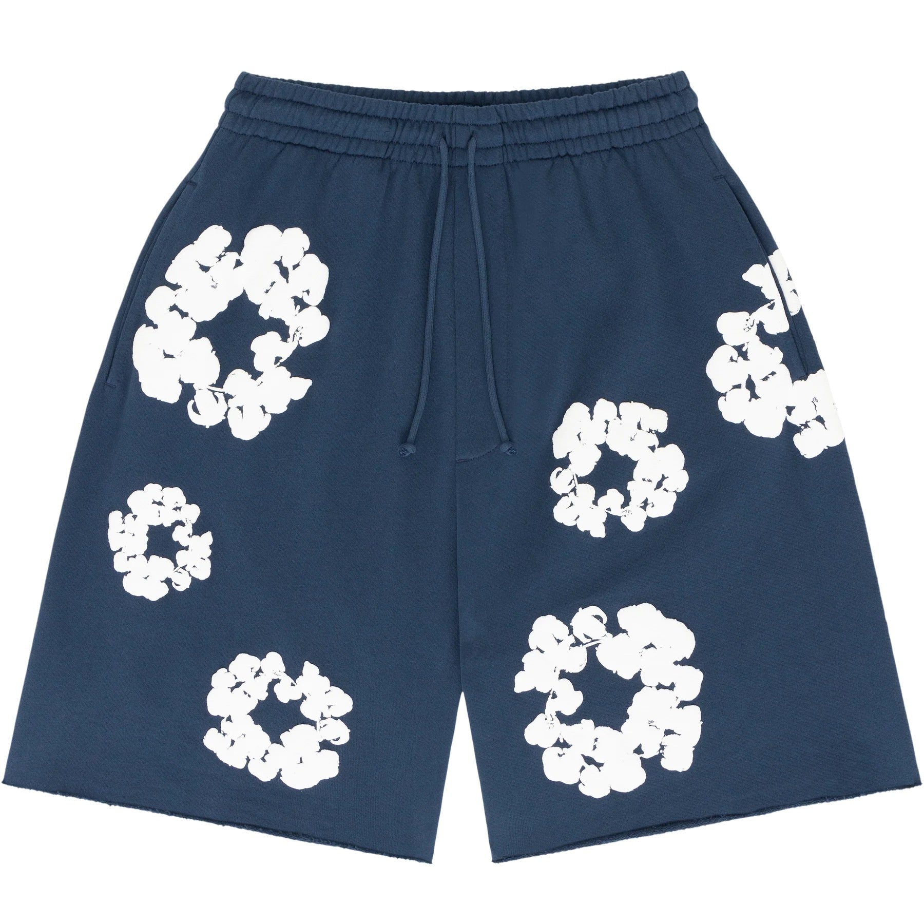 "Flower" Shorts Navyblau