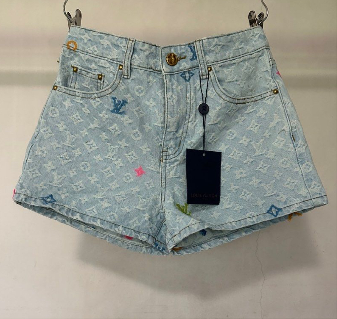 MONOGRAMM DENIM SHORTS