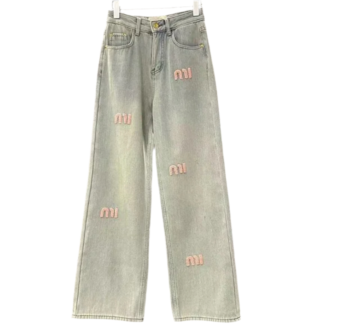 ROSA BUCHSTABEN JEANS