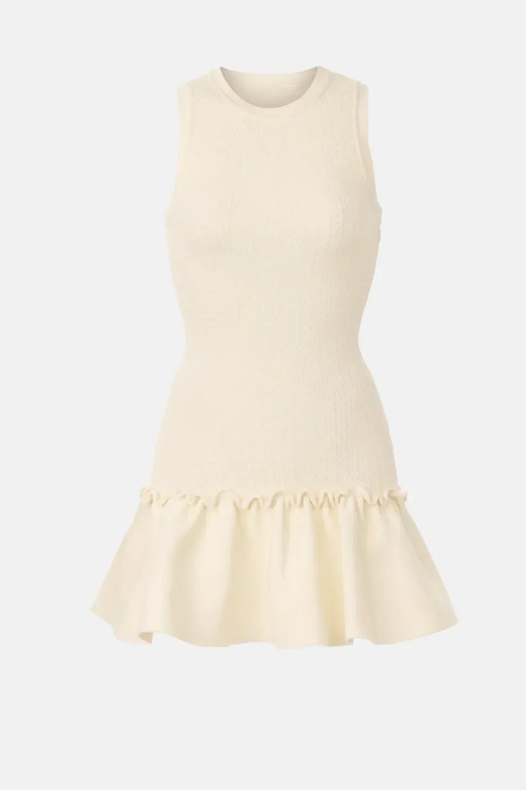 SANDRA KURZ STRICK KLEID BEIGE