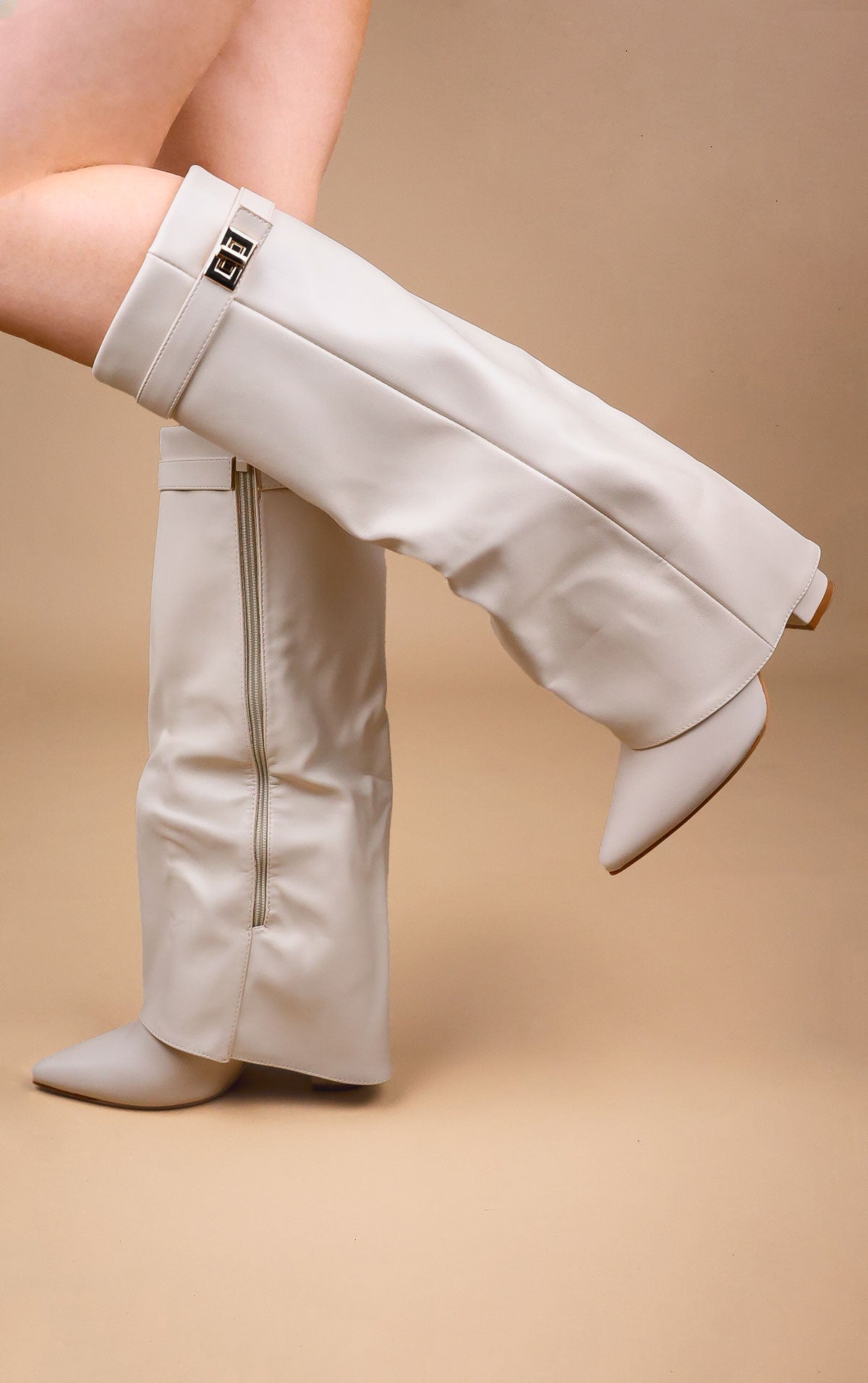 Shark Boots Kunstleder - Weiß