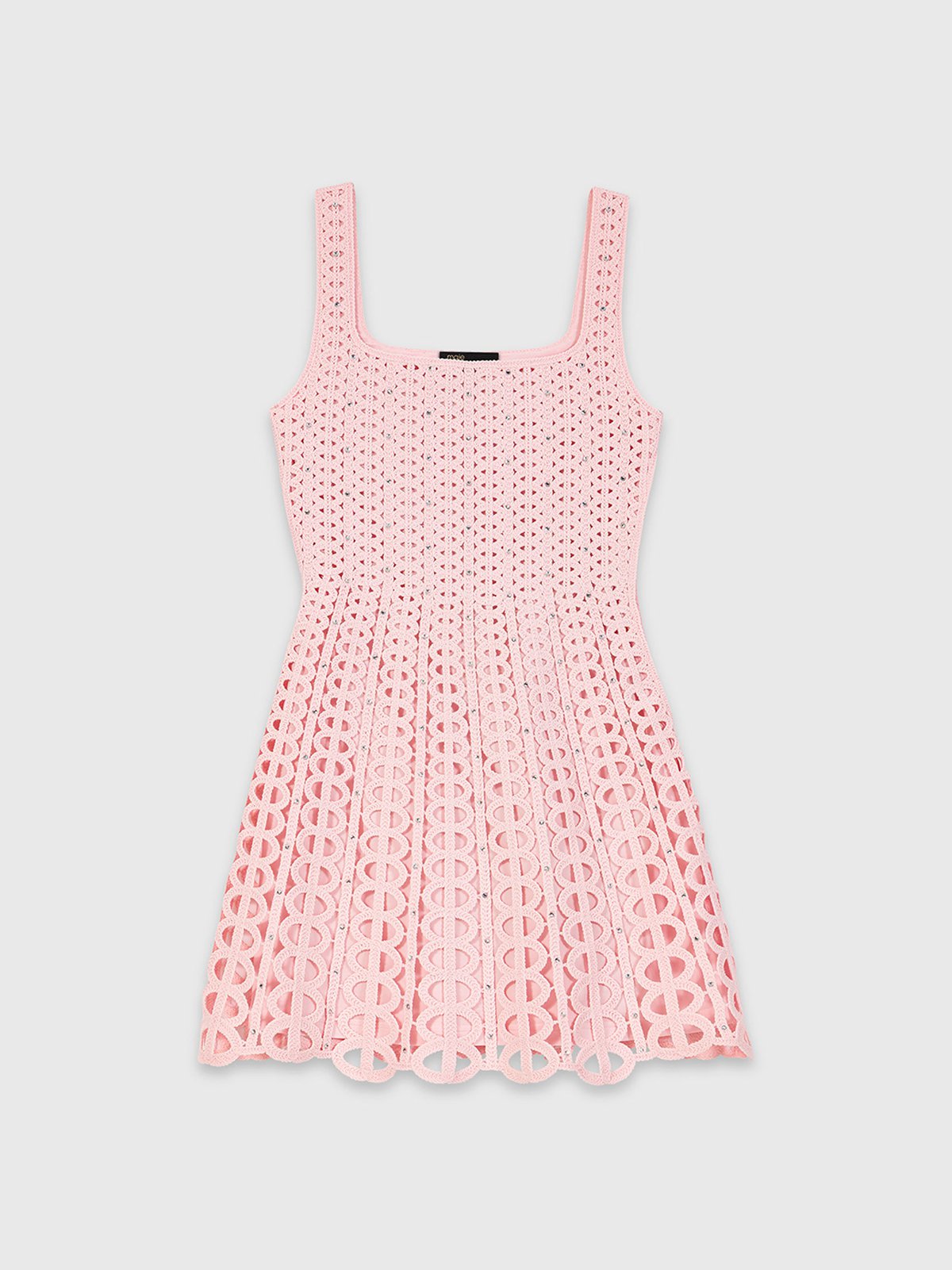 MAJE MINI ROSA HÄKEL KLEID
