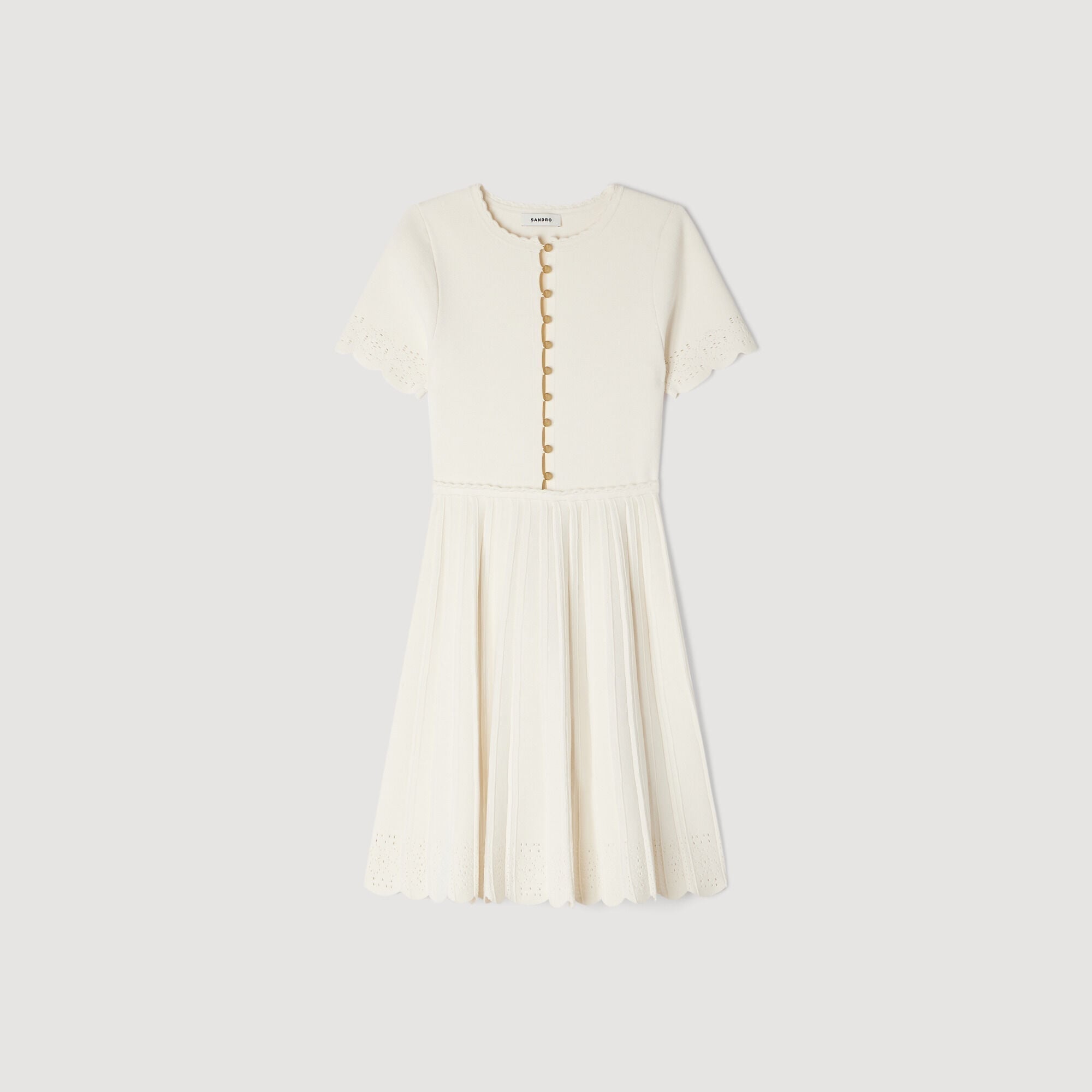 SANDRA KURZ POINTELLE STRICK KLEID