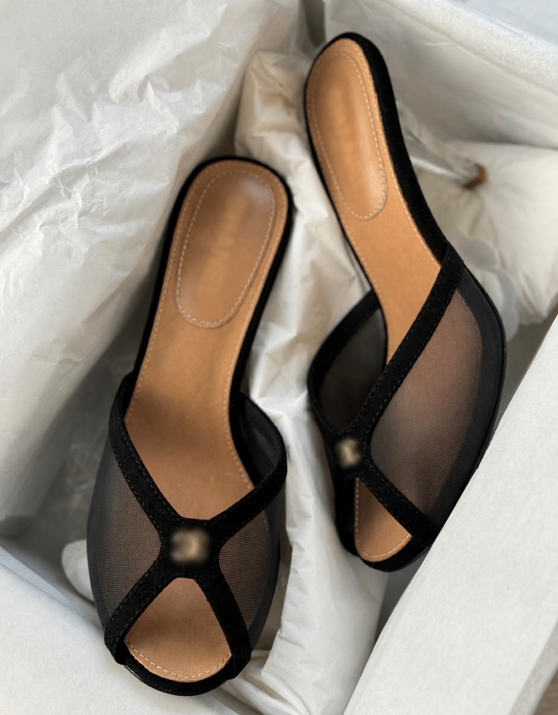 SCHWARZ MESH HEELS