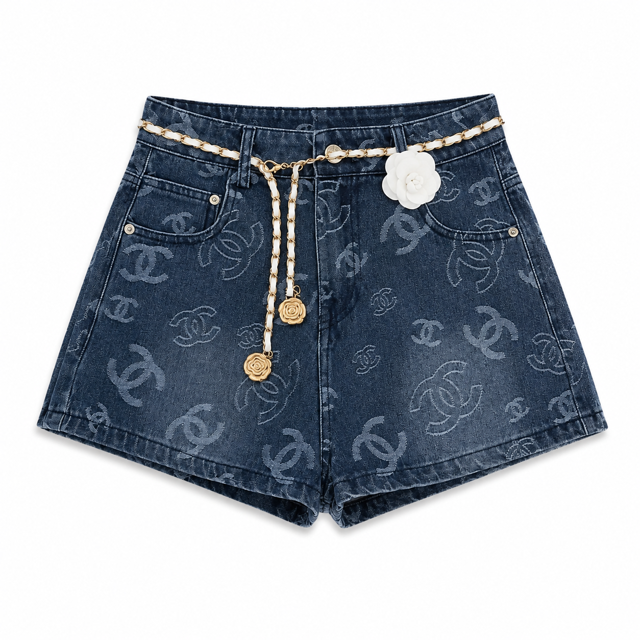 NELLY DUNKEL DENIM SHORTS