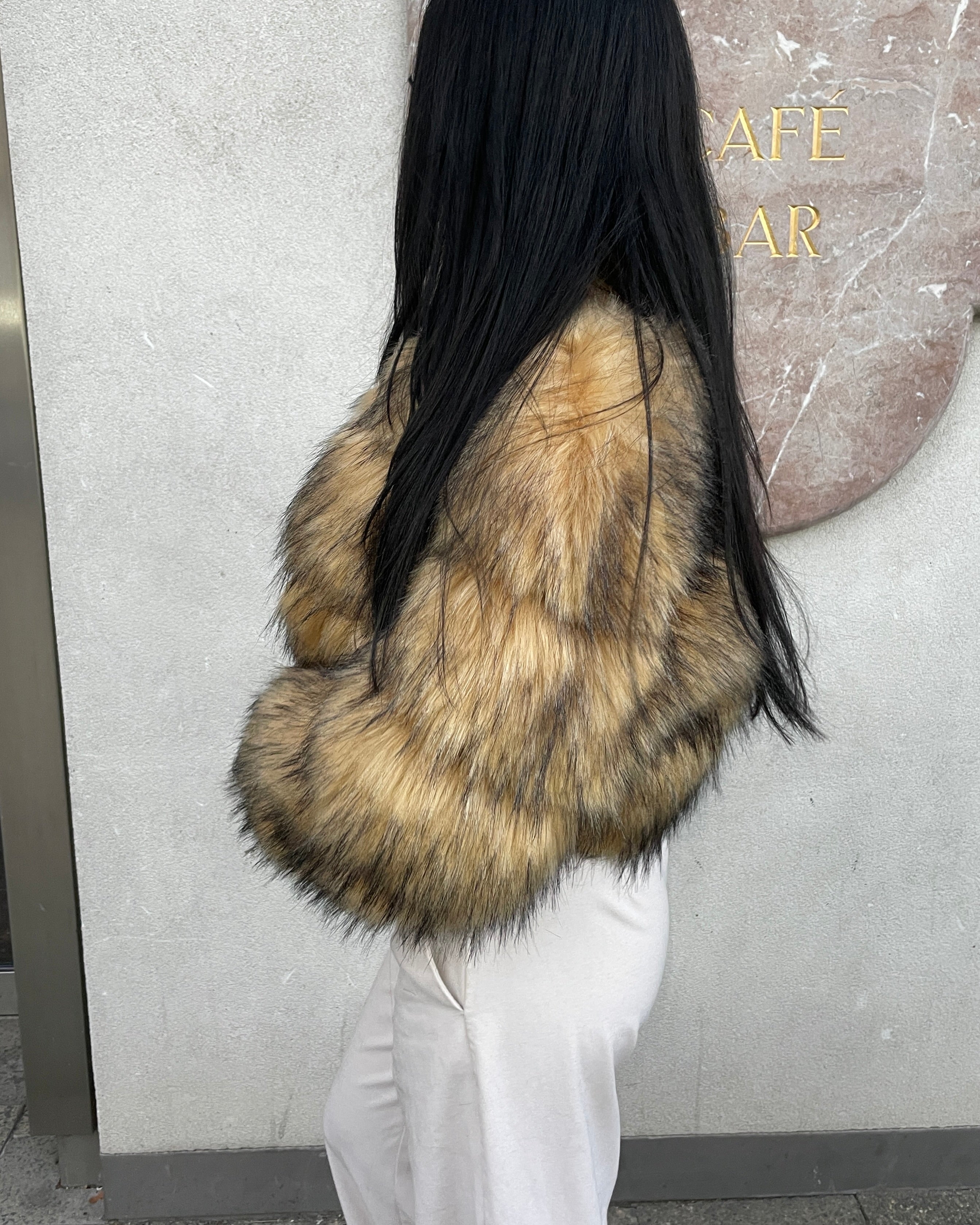 Pelzjacke Faux Fur - cropped