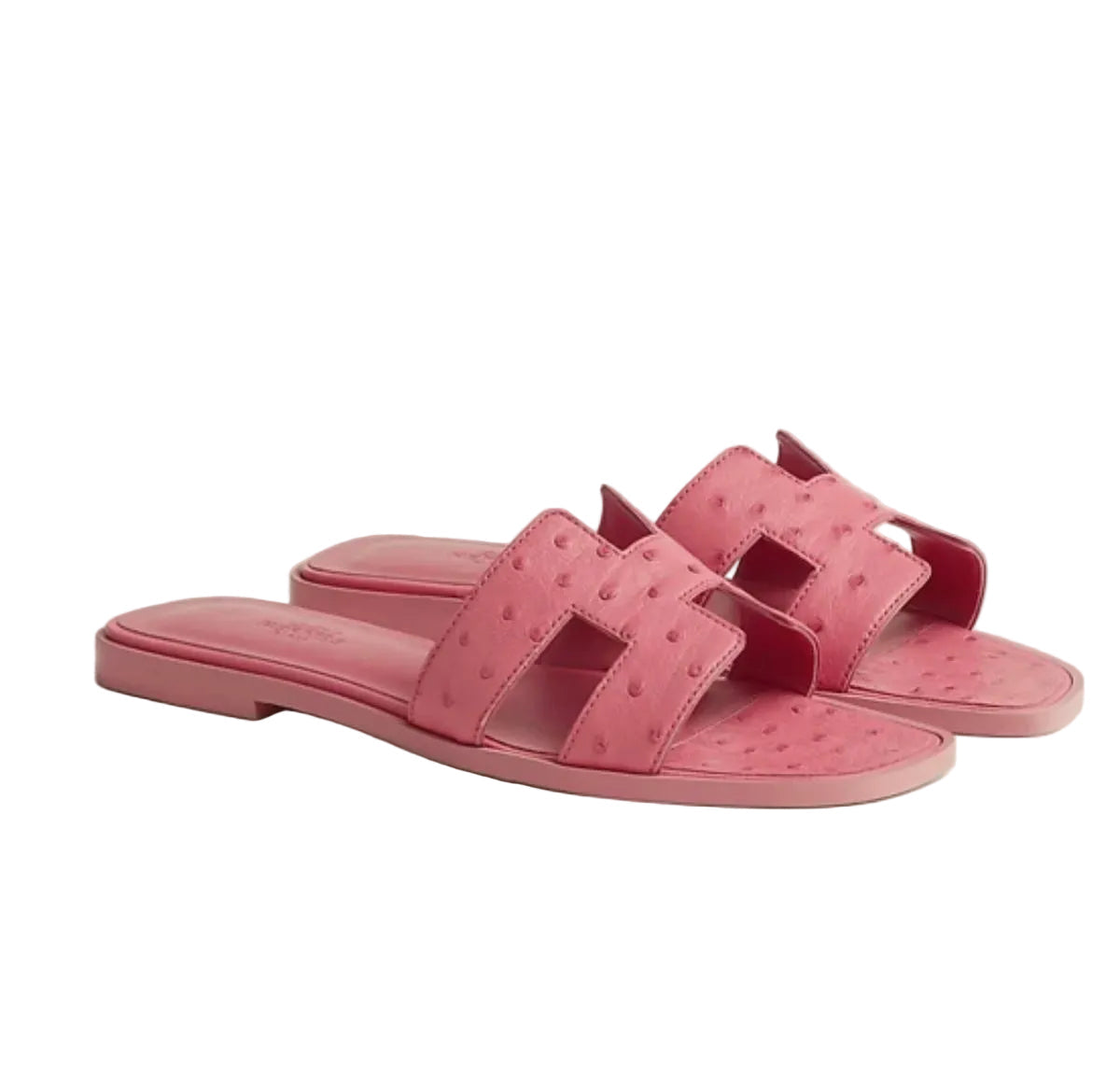 HÈR PINK OSTRICH SANDALEN