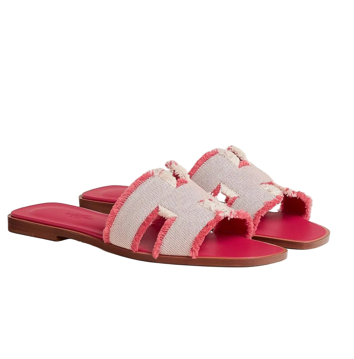 HÈR PINK TWEED SANDALEN