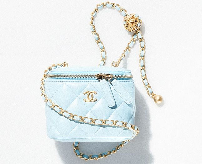 Hellblau Box Tasche