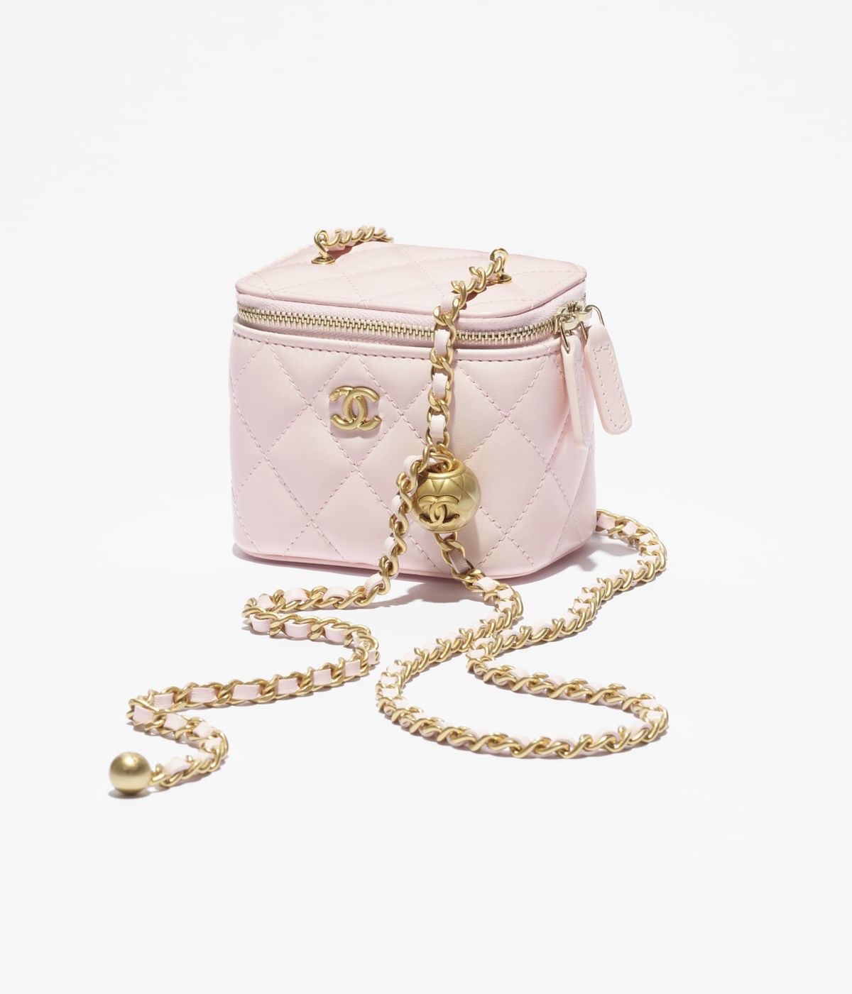 Hellrosa Box Tasche
