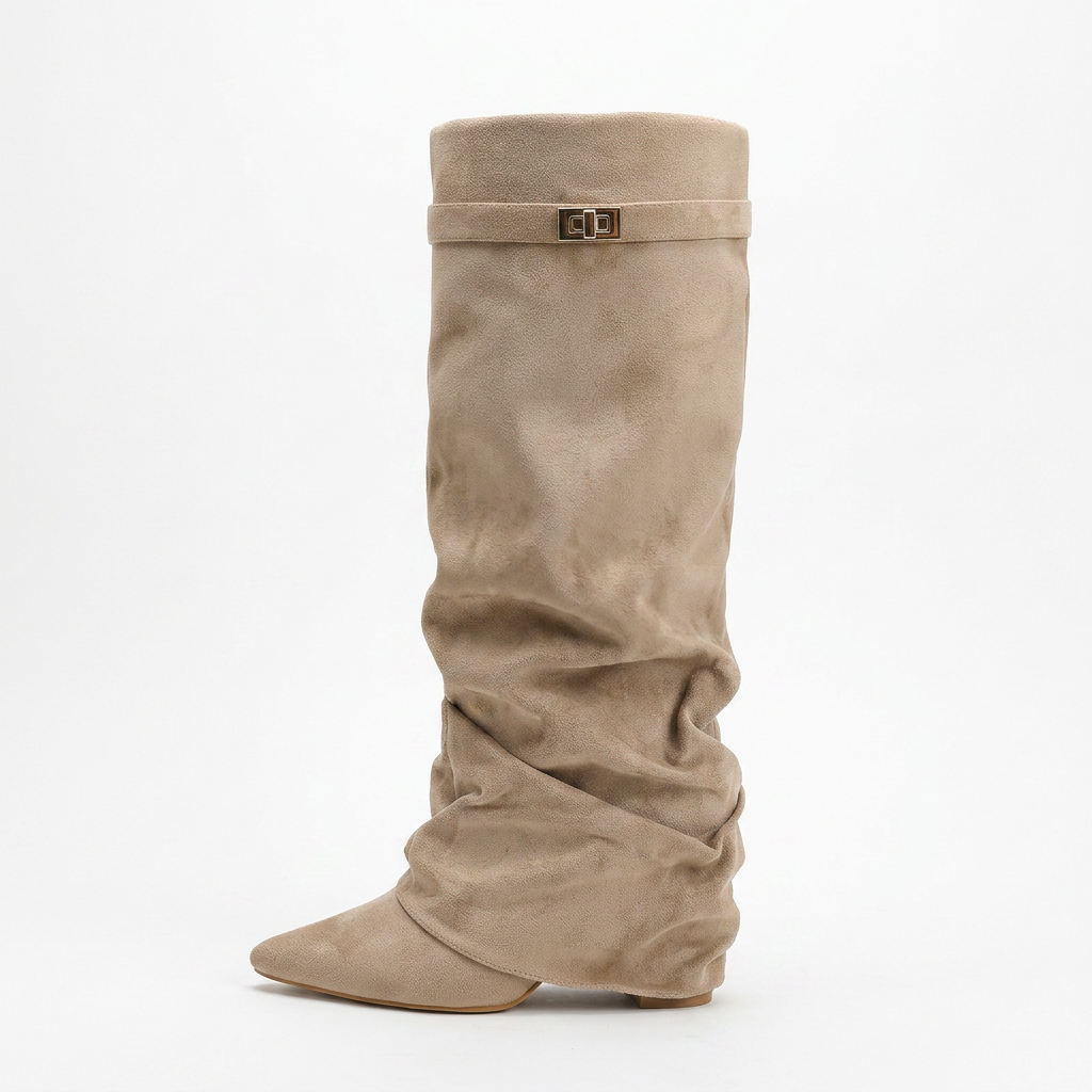 Shark Boots Slouch- Champagne Beige
