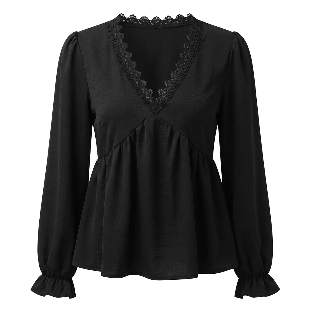 Schwarzes longsleeve
